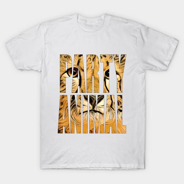 Party Animal Cheetah T-Shirt by CoolapDesigns